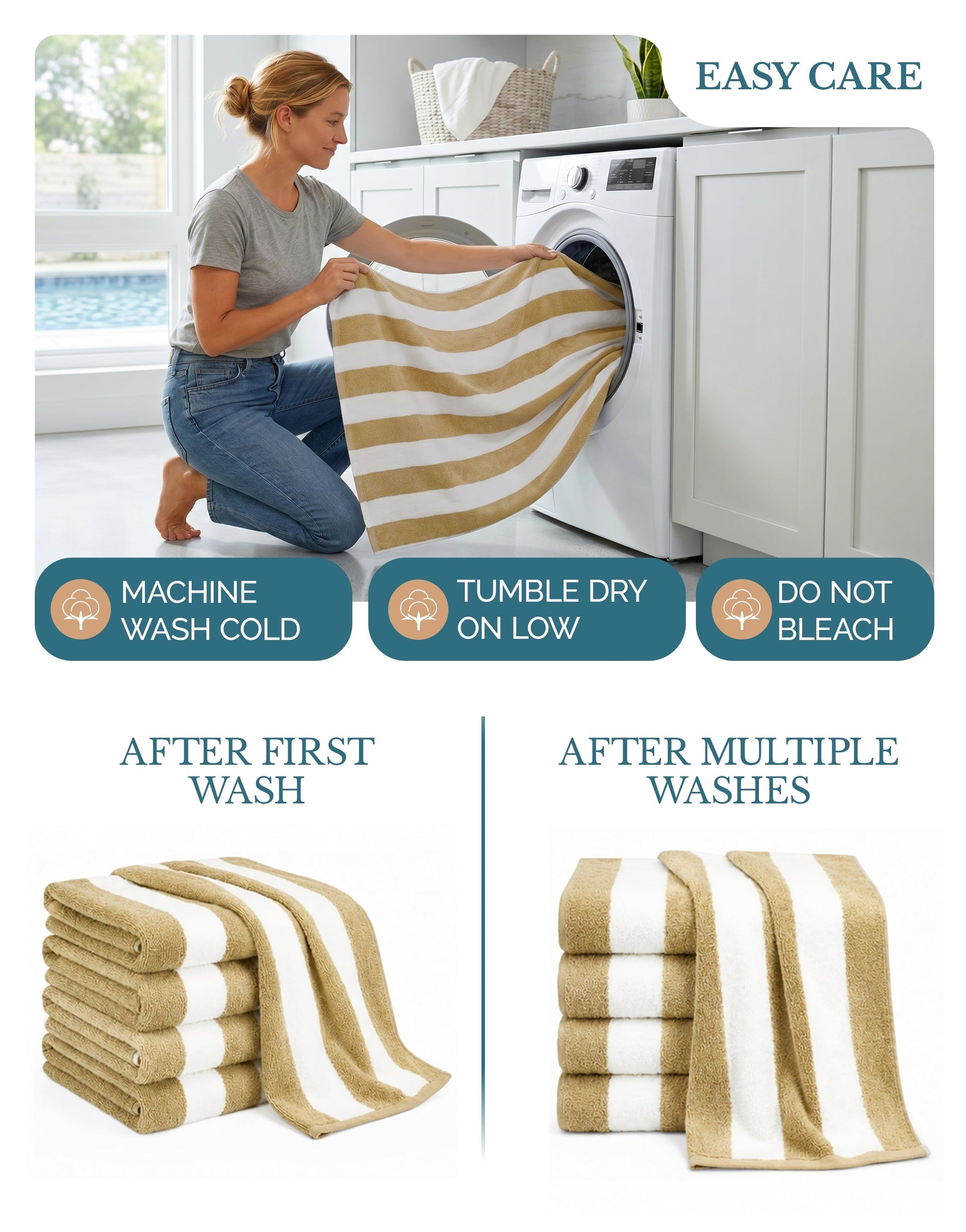 4-Piece Cabana Beach Towel Set