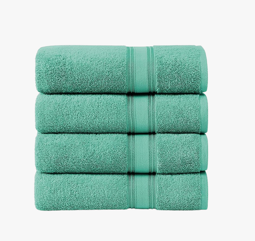 4 Piece Towel set-Teal