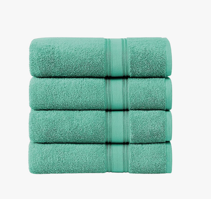 4 Piece Towel set-Teal