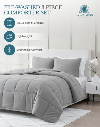 Down-Alternative Comforter cp-gallery: color=Silver