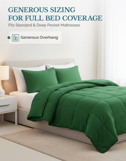 Down-Alternative Comforter cp-gallery: color=Olive Green