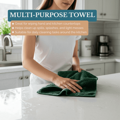 Terry Kitchen Towel Set cp-gallery: color=Olive; size=8 Piece Set
