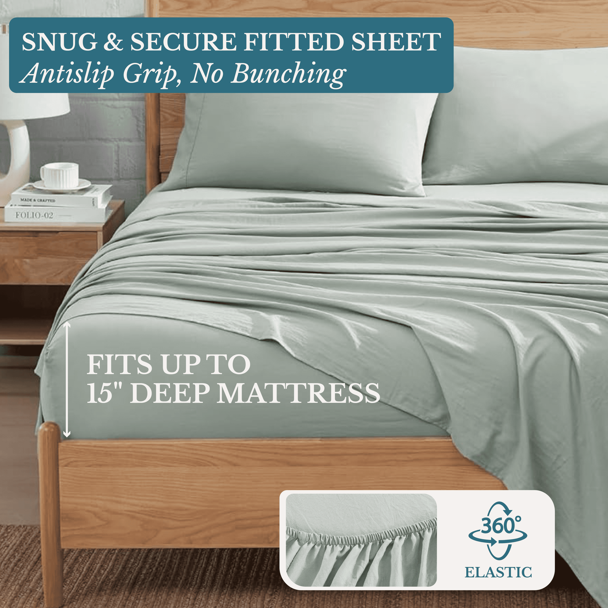 Washed Microfiber Sheet Set