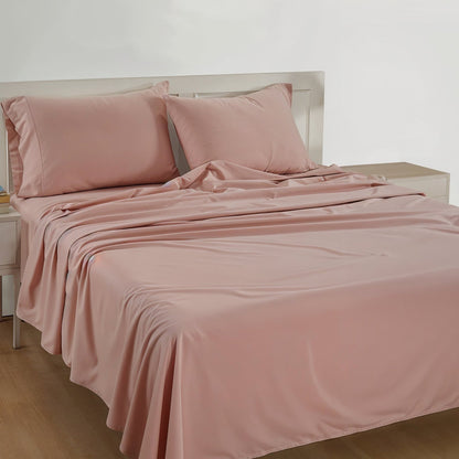Percale Cotton Sheet Set cp-gallery: color=Sepia Rose