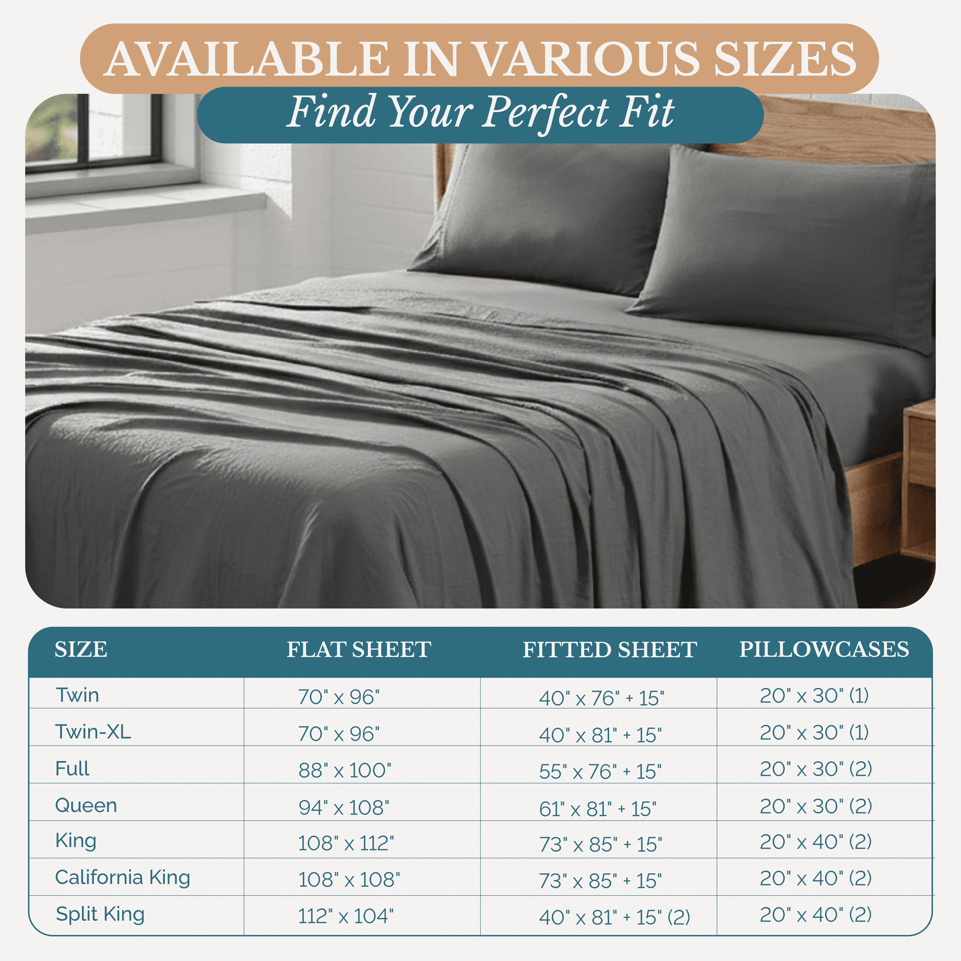 Washed Microfiber Sheet Set