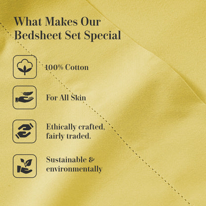 Percale Cotton Sheet Set cp-gallery: color=Cocoon