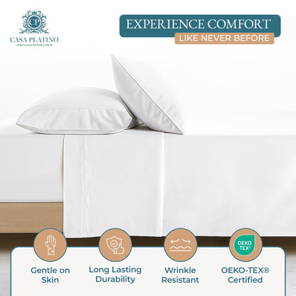 600 Thread Count Cotton Sheet Set cp-gallery: color=White; size=Queen