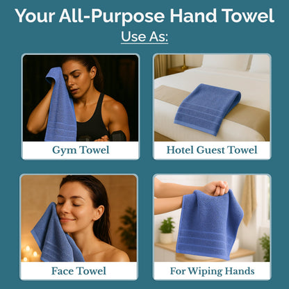 4-Piece Cotton Hand Towels Set cp-gallery: color=Allure; size=4 Piece Set