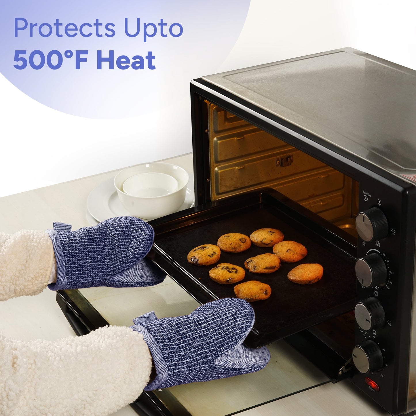 Kitchen Set - Oven Mitts, Pot Holders & Towels cp-gallery: color=Indigo; size=4 Piece Set