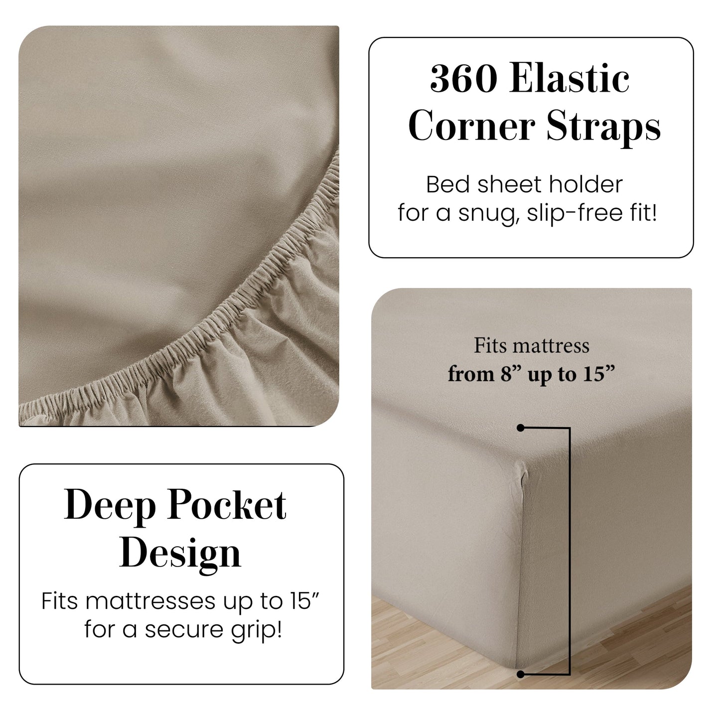 Percale Cotton Sheet Set cp-gallery: color=Linen
