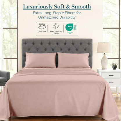1000 Thread Count Egyptian Cotton Sheet Set cp-gallery: color=Sepia Rose