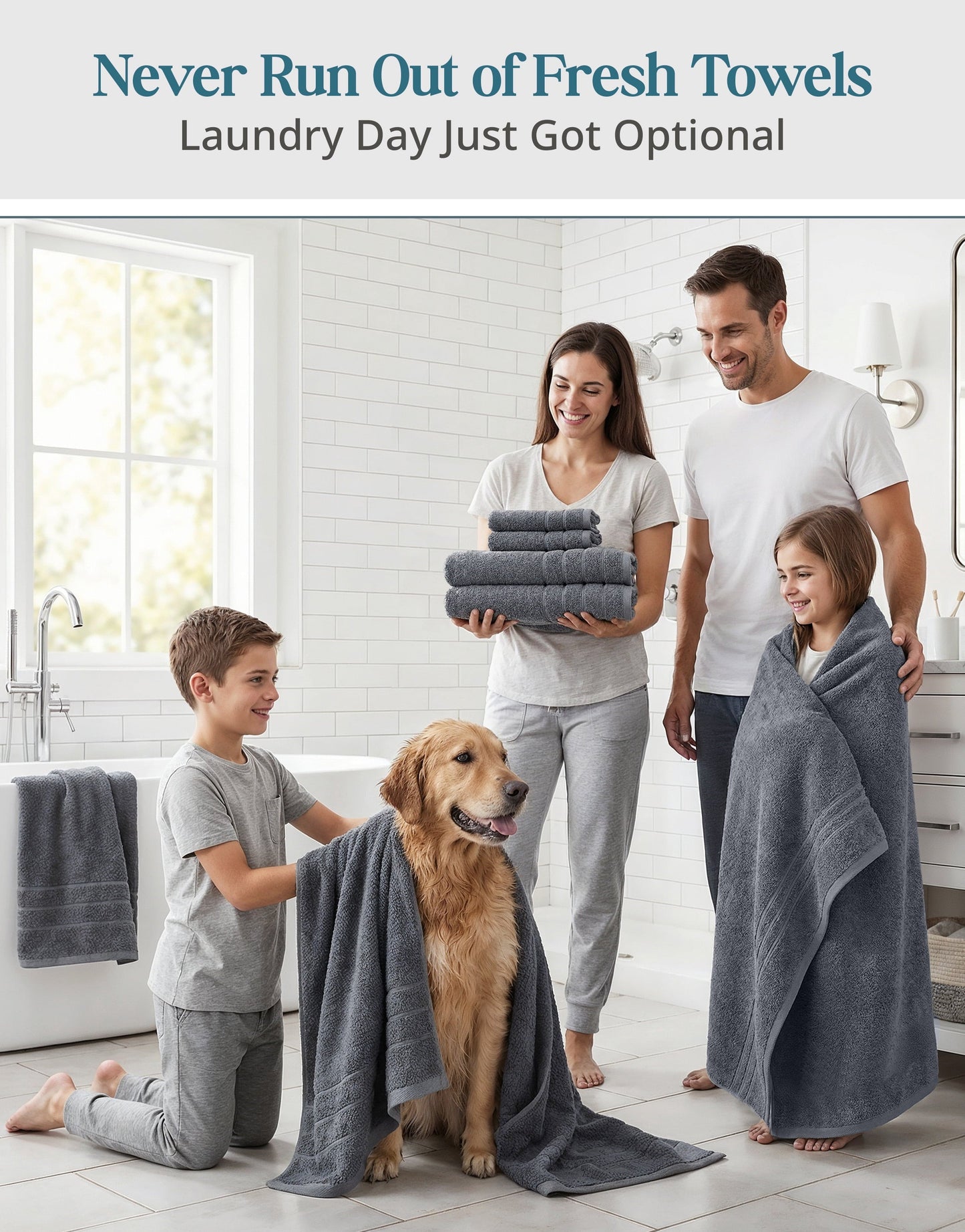18-Piece Cotton Bath Towel Set cp-gallery: color=Cool Grey; size=18 Piece Set