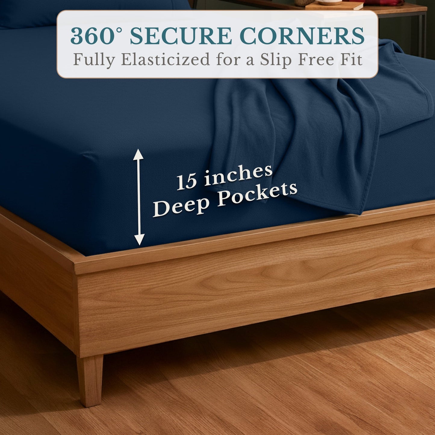 Flannel Sheet Set cp-gallery: color=Estate Blue