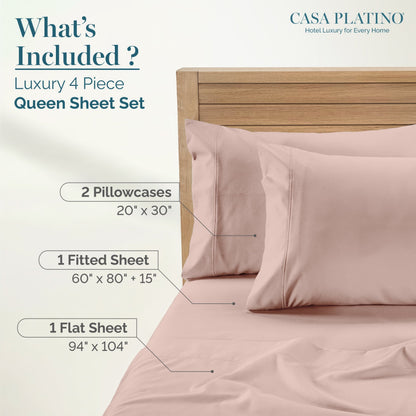 1000 Thread Count Egyptian Cotton Sheet Set cp-gallery: color=Sepia Rose; size=Queen
