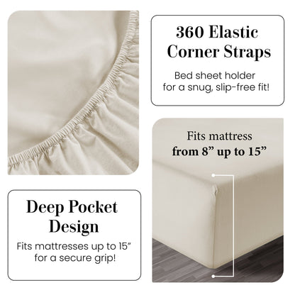 Percale Cotton Sheet Set cp-gallery: color=Glacier Grey