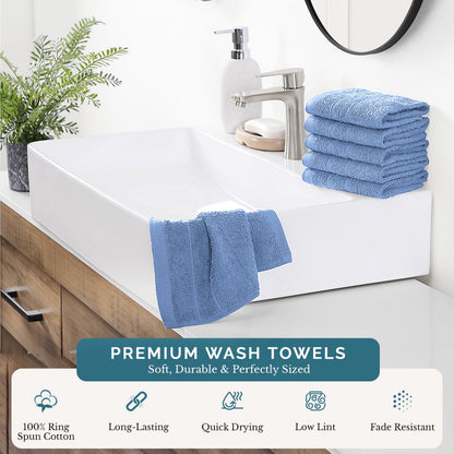 6-Piece Cotton Washcloths Set cp-gallery: color=Allure; size=6 Piece Set