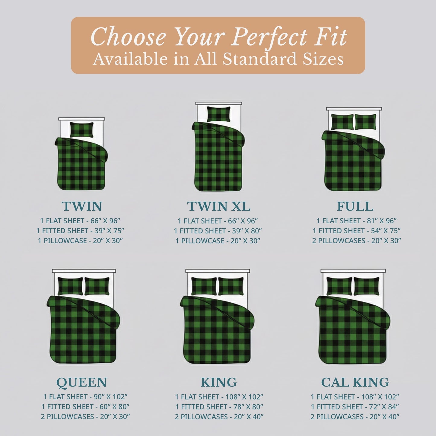 Flannel Sheet Set cp-gallery: color=Buffalo Green