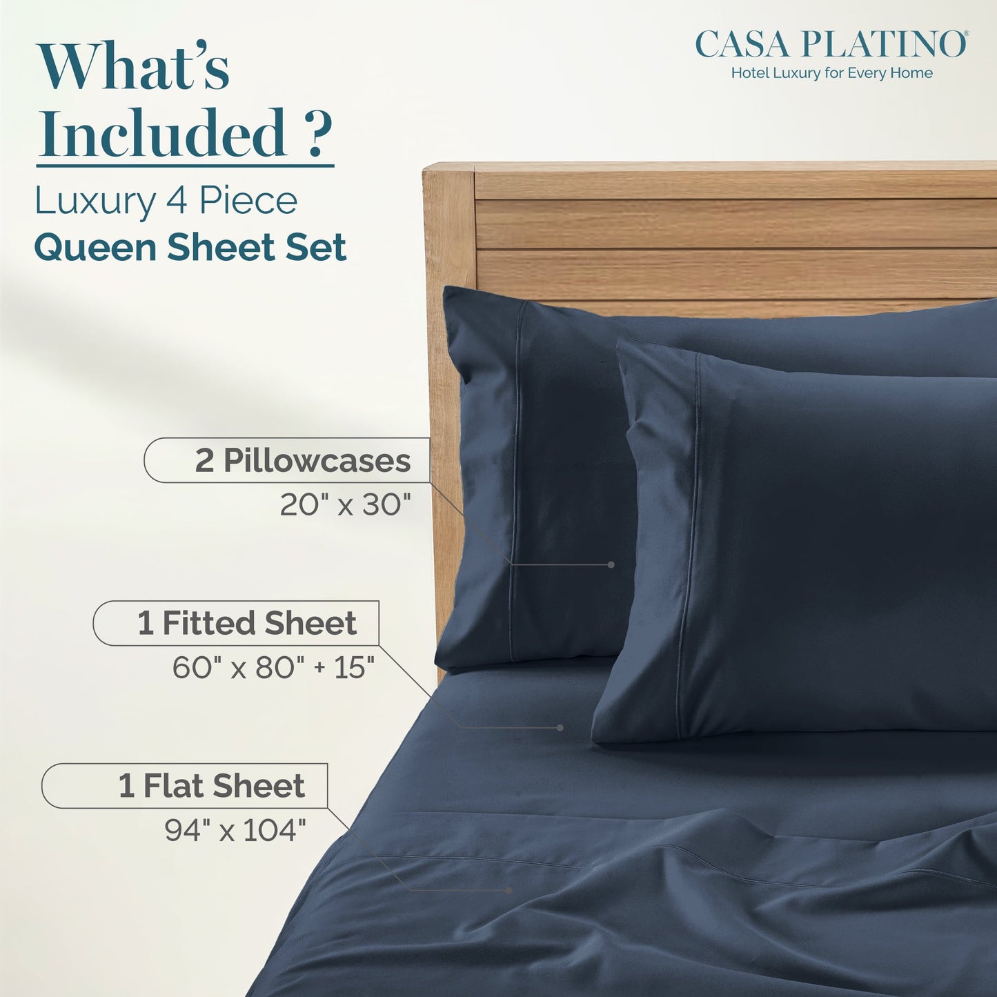 1000 Thread Count Egyptian Cotton Sheet Set cp-gallery: color=Estate Blue; size=Queen
