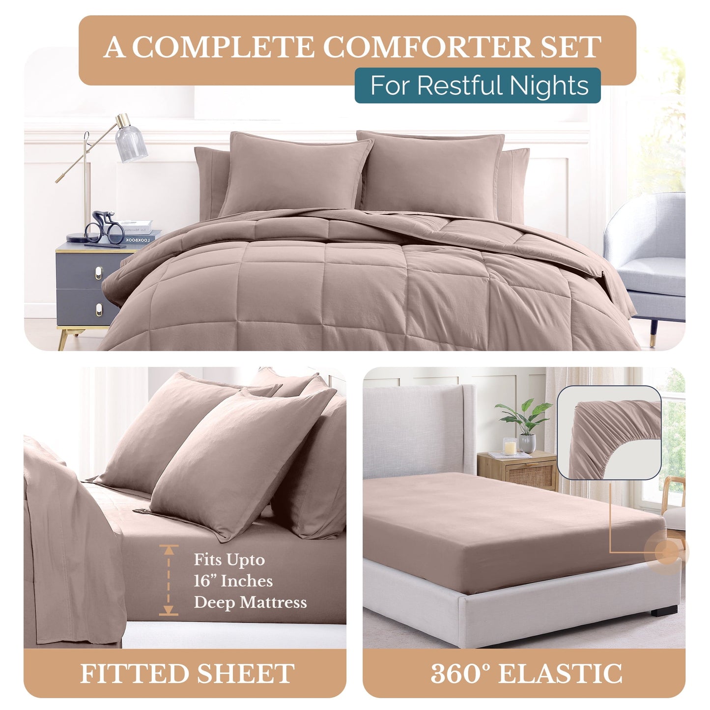 Bed in a Bag cp-gallery: color=Sepia Rose