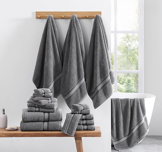 6 Piece Towel set-Cool Grey
