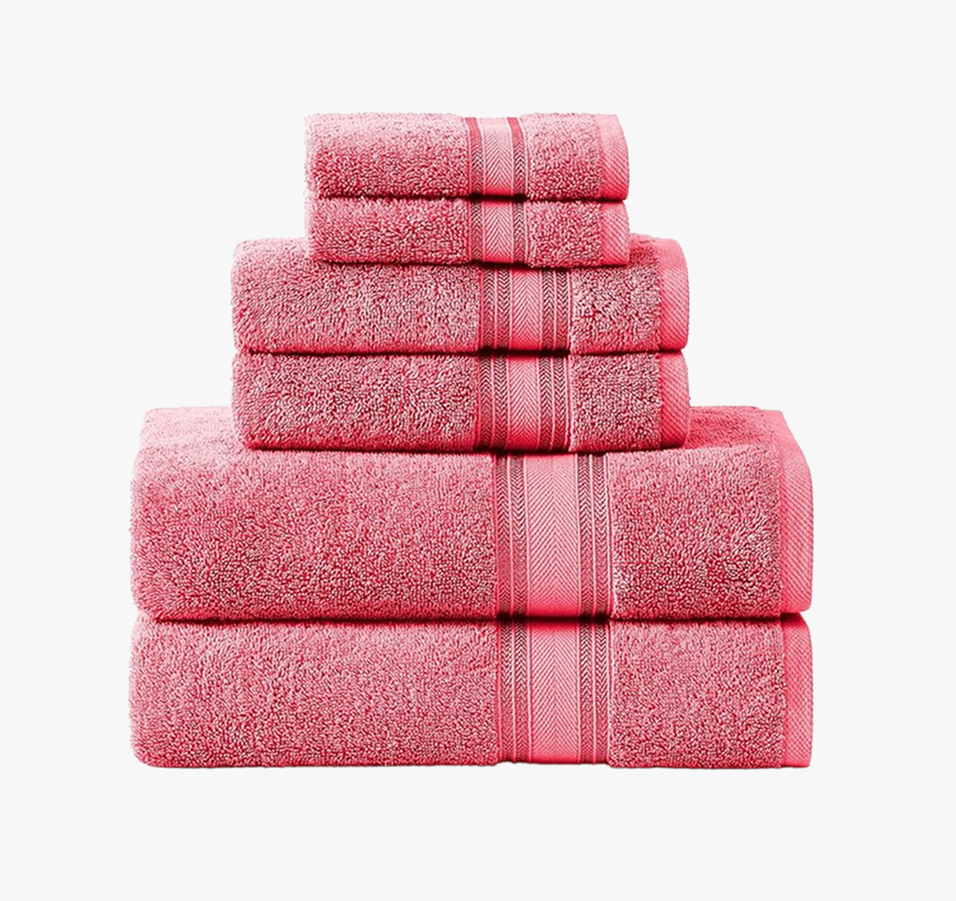 6 Piece Towel set-Honeysuckle