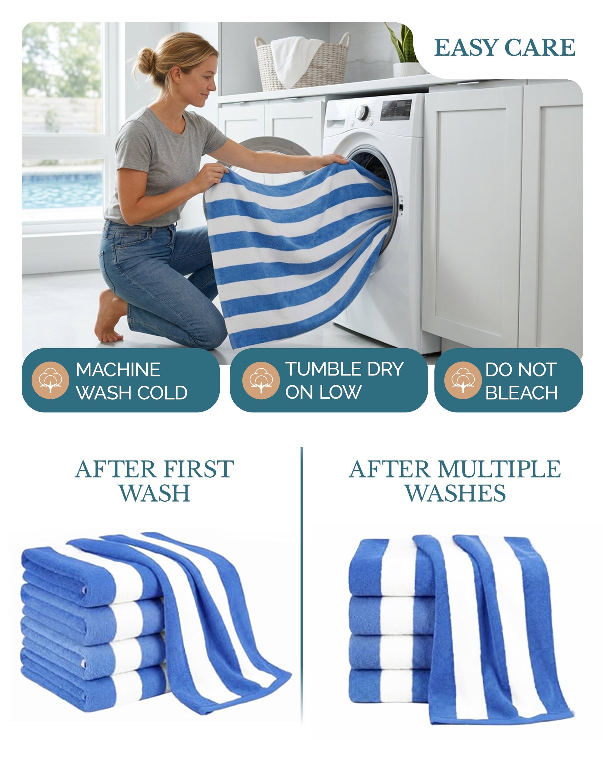 4-Piece Cabana Beach Towel Set
