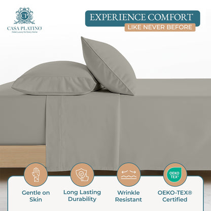 600 Thread Count Cotton Sheet Set cp-gallery: color=Silver