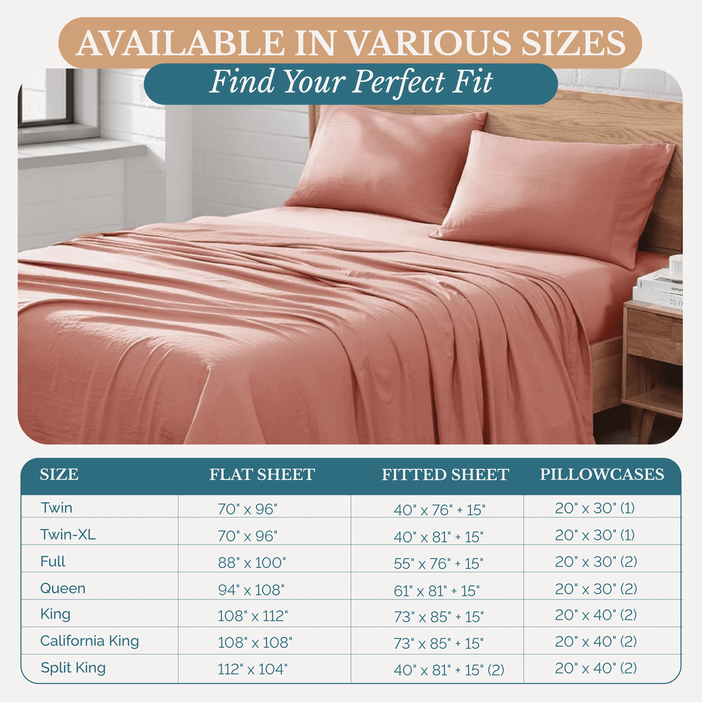 Washed Microfiber Sheet Set cp-gallery: color=Rose Dawn