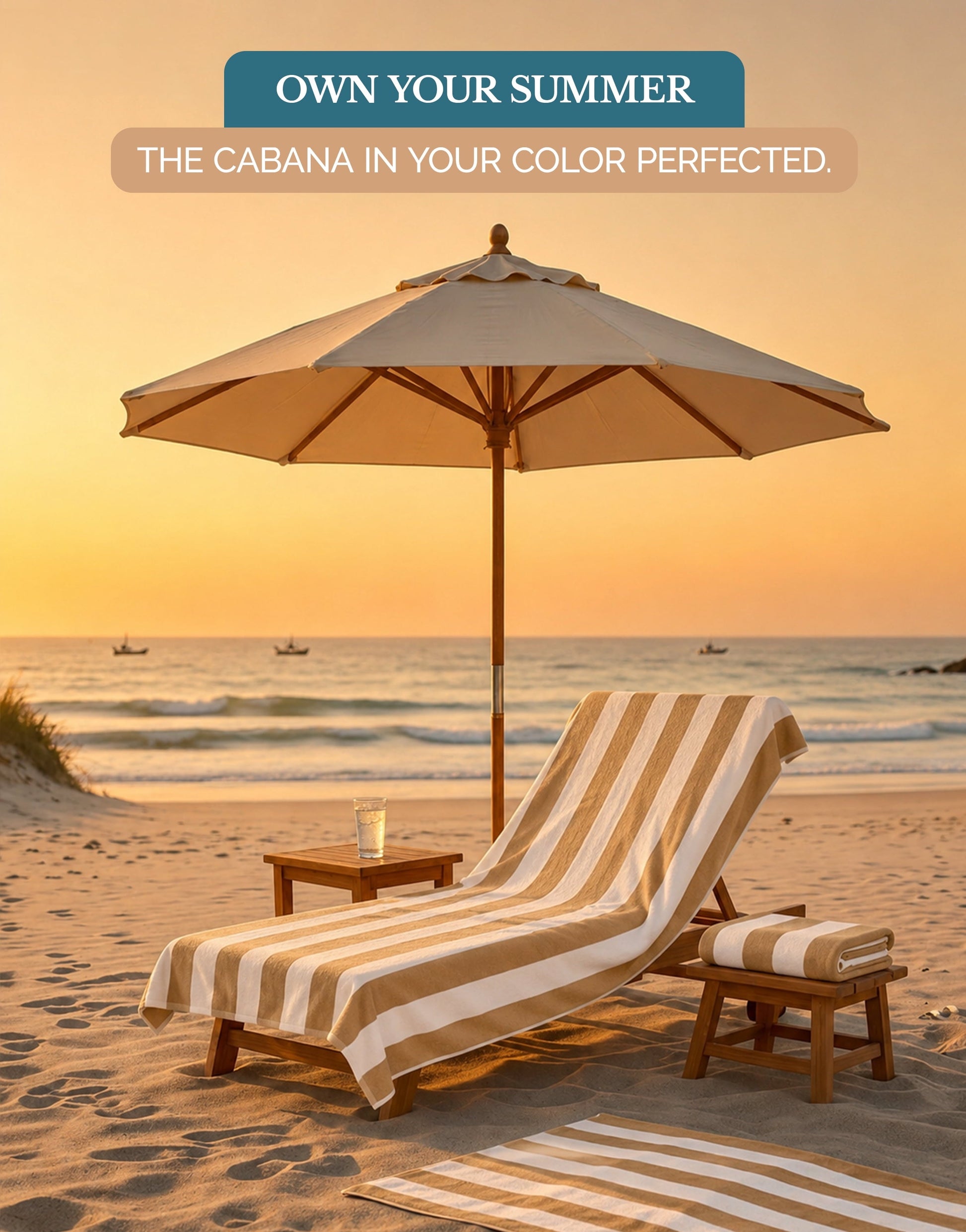 4-Piece Cabana Beach Towel Set