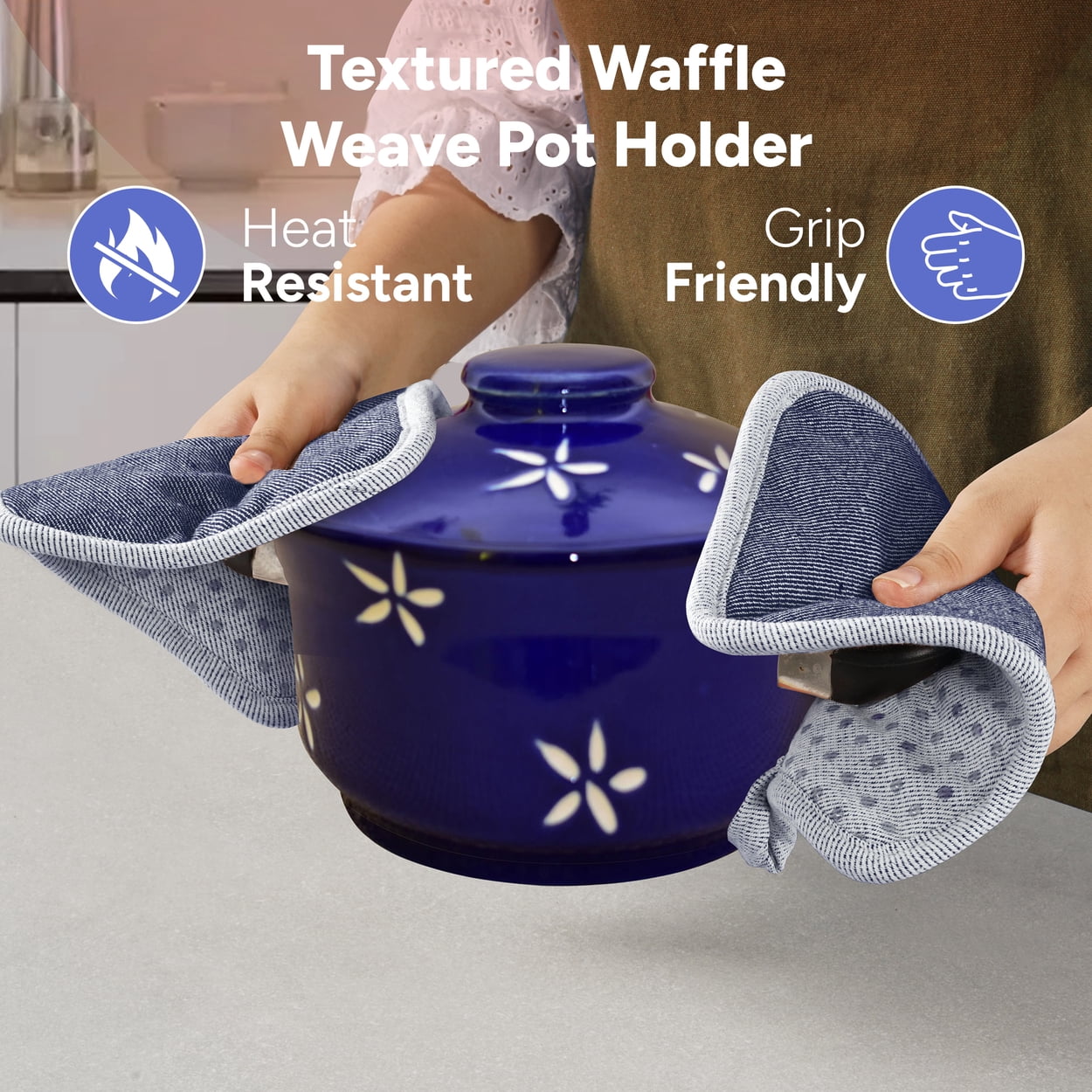 Kitchen Set - Oven Mitts, Pot Holders & Towels