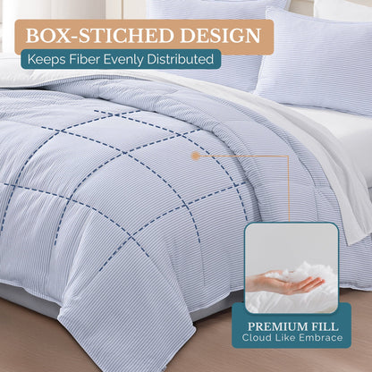Bed in a Bag cp-gallery: color=Ticking Stripe Blue