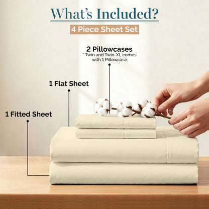 450 Thread Count Cotton Sheet Set cp-gallery: color=Linen