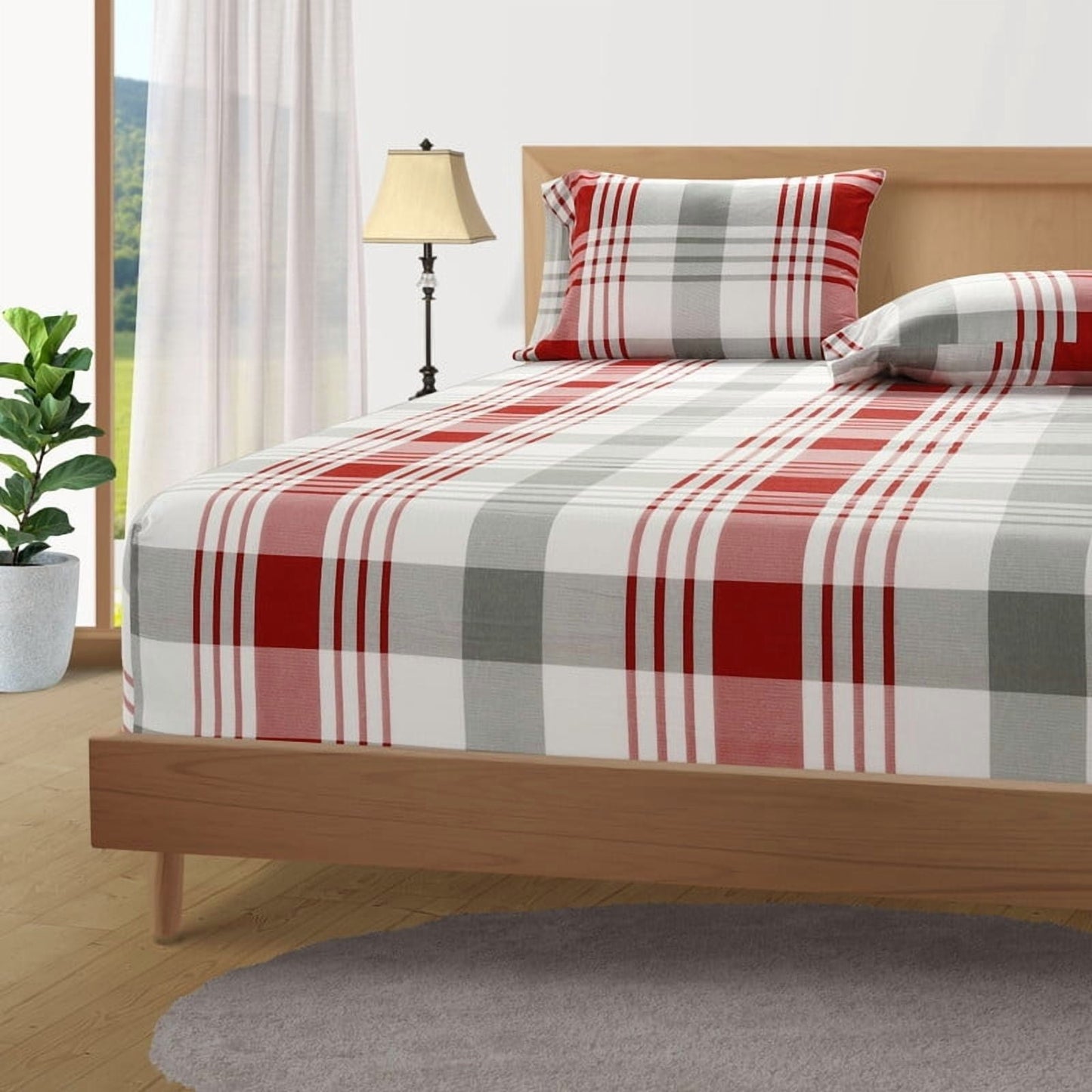 Flannel Sheet Set cp-gallery: color=Red Plaid