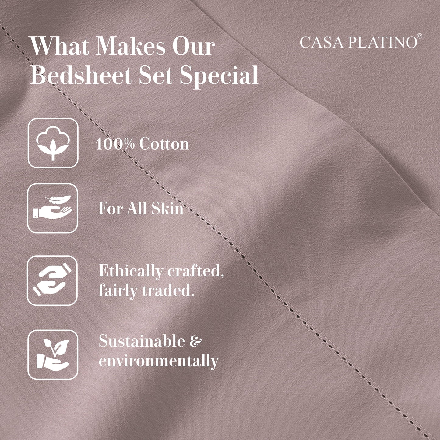 Percale Cotton Sheet Set cp-gallery: color=Lilac