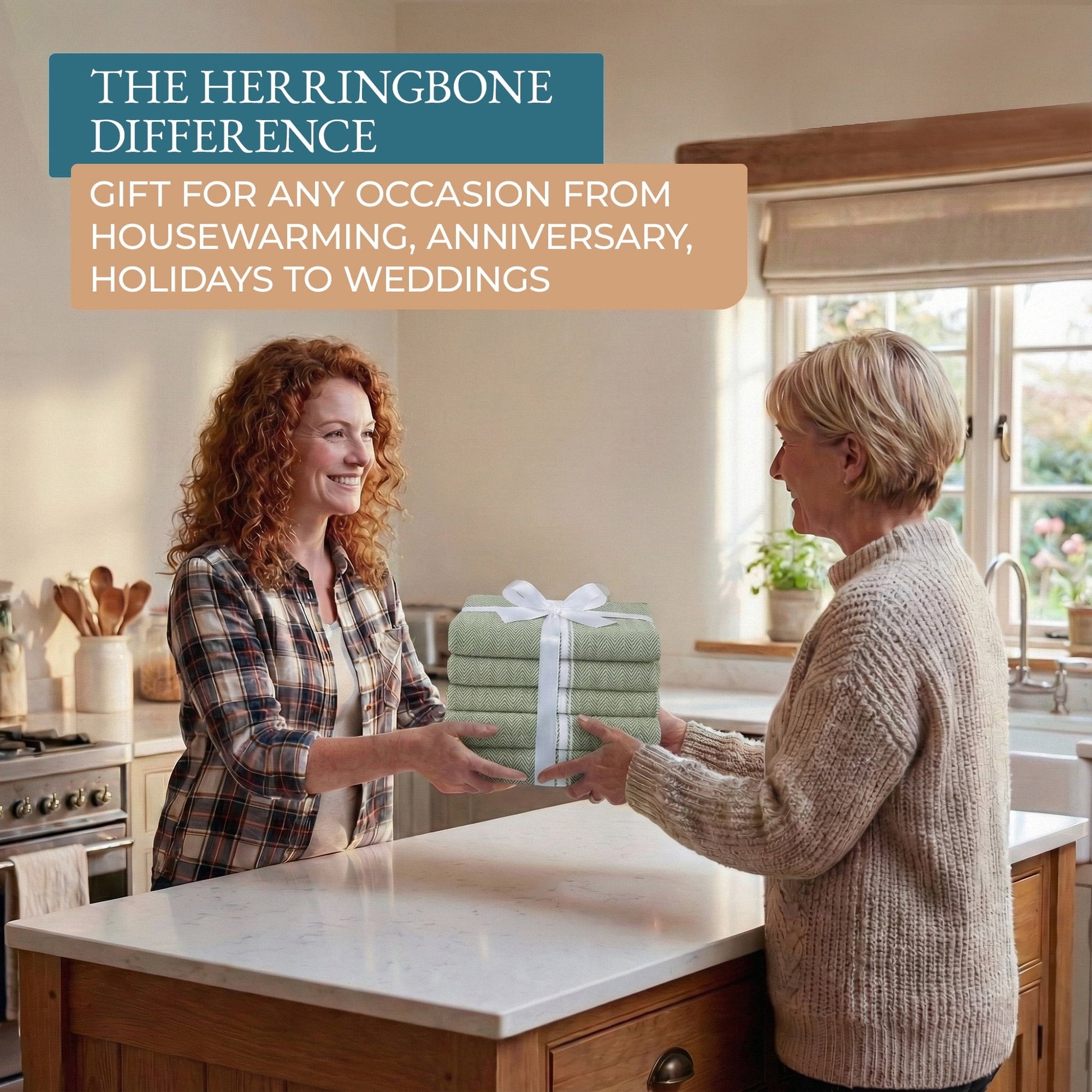 Herringbone Kitchen Towel Set
