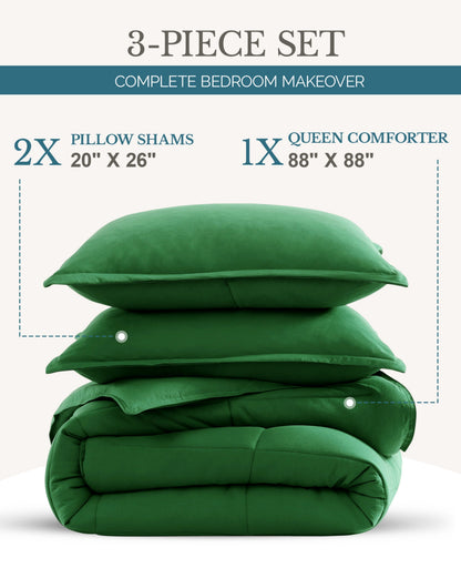 Down-Alternative Comforter cp-gallery: color=Olive Green; size=Queen