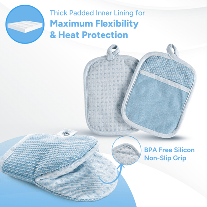 Kitchen Set - Oven Mitts, Pot Holders & Towels cp-gallery: color=Cornflower
