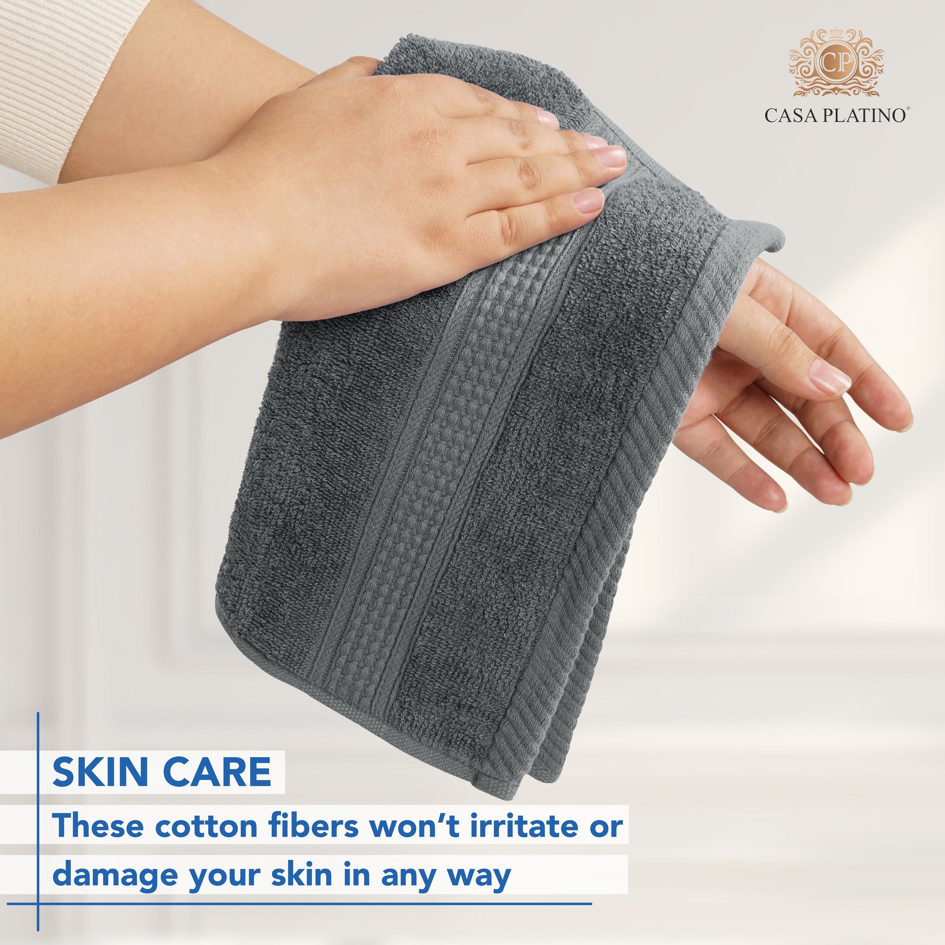 12-Piece Cotton Washcloths Set