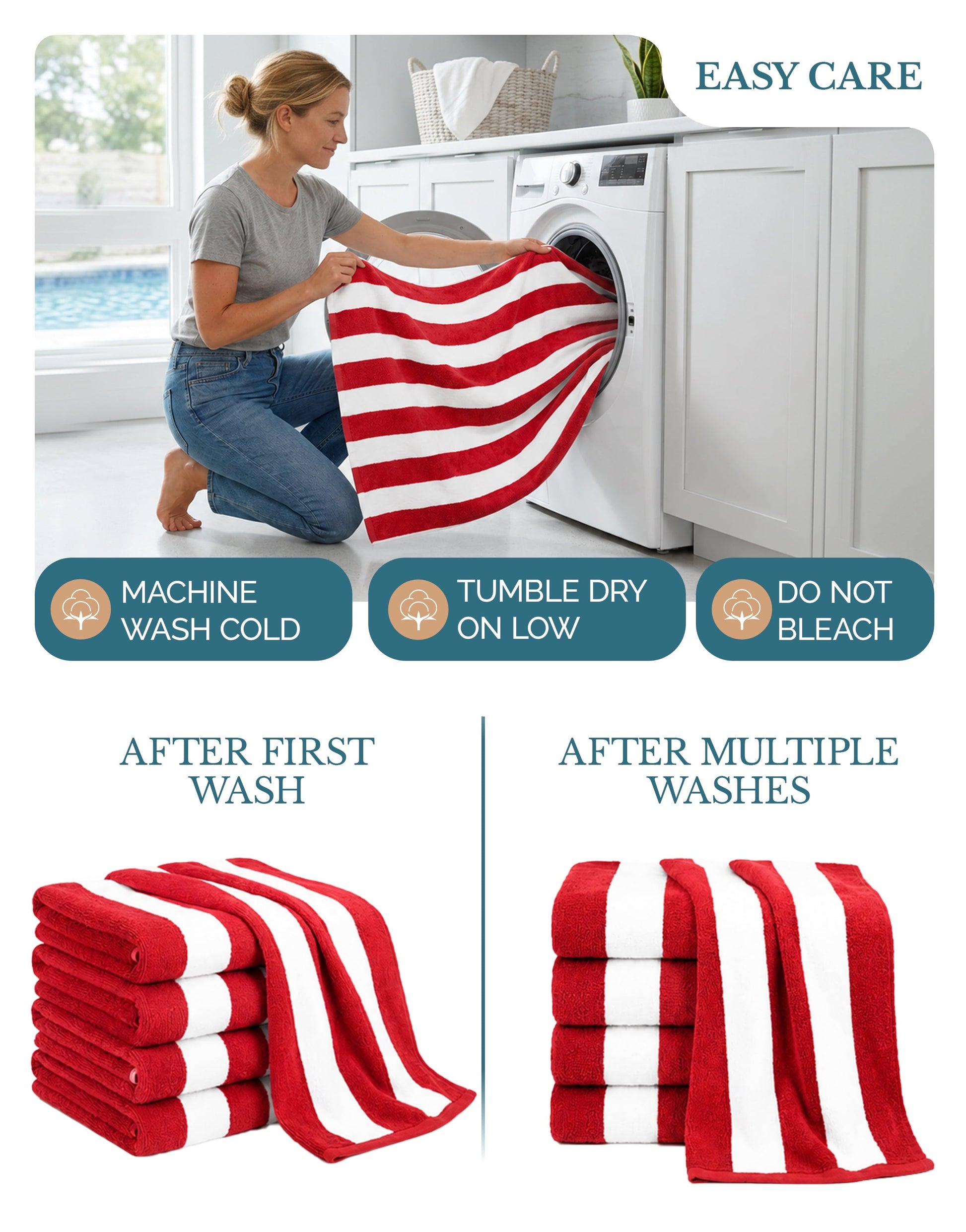 4-Piece Cabana Beach Towel Set