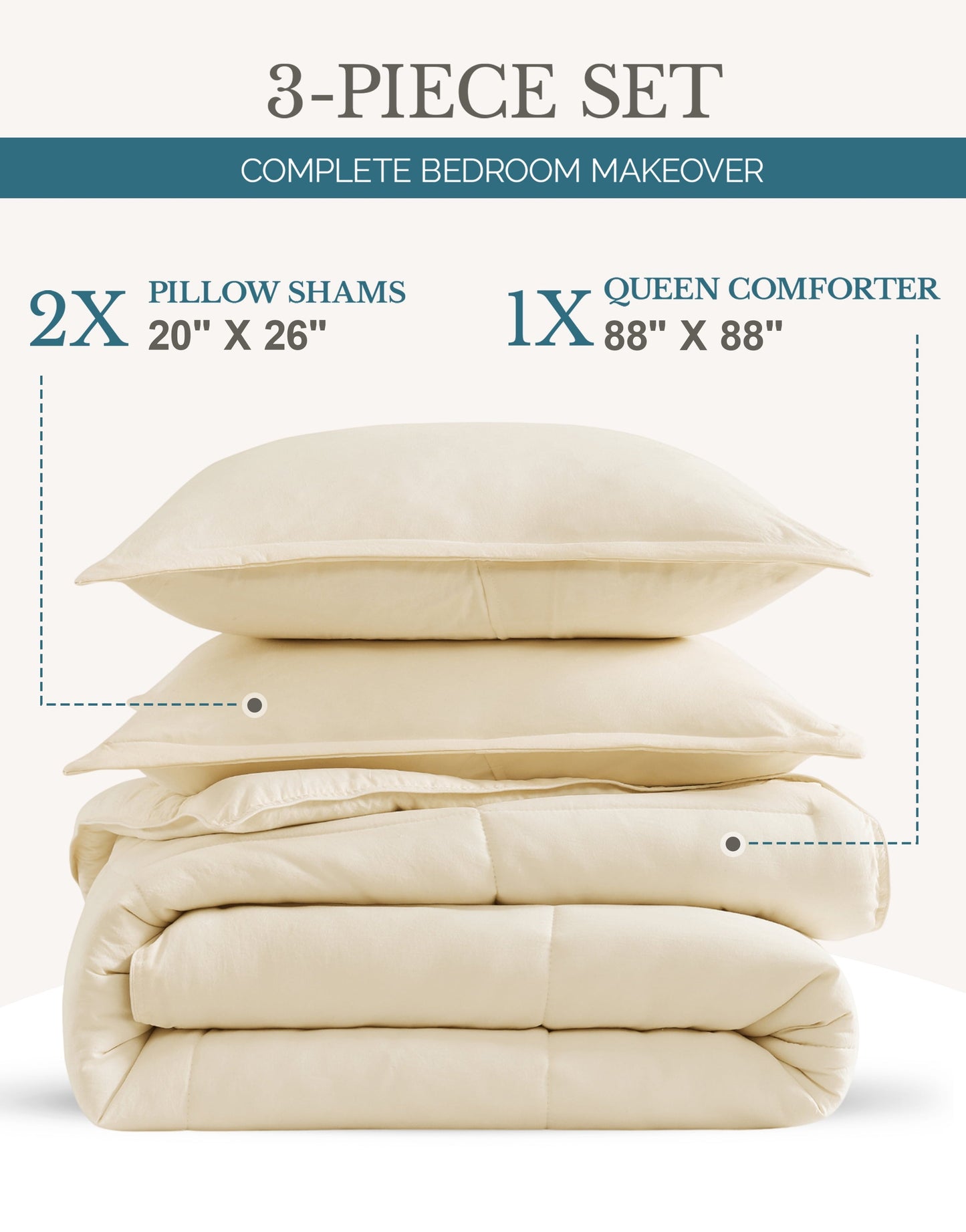Down-Alternative Comforter cp-gallery: color=Ivory; size=Queen