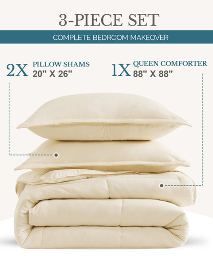 Down-Alternative Comforter cp-gallery: color=Ivory; size=Queen
