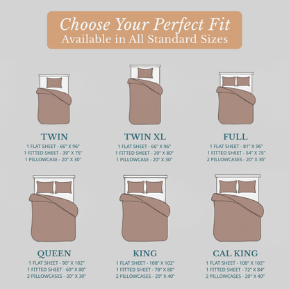 Flannel Sheet Set cp-gallery: color=Sepia Rose