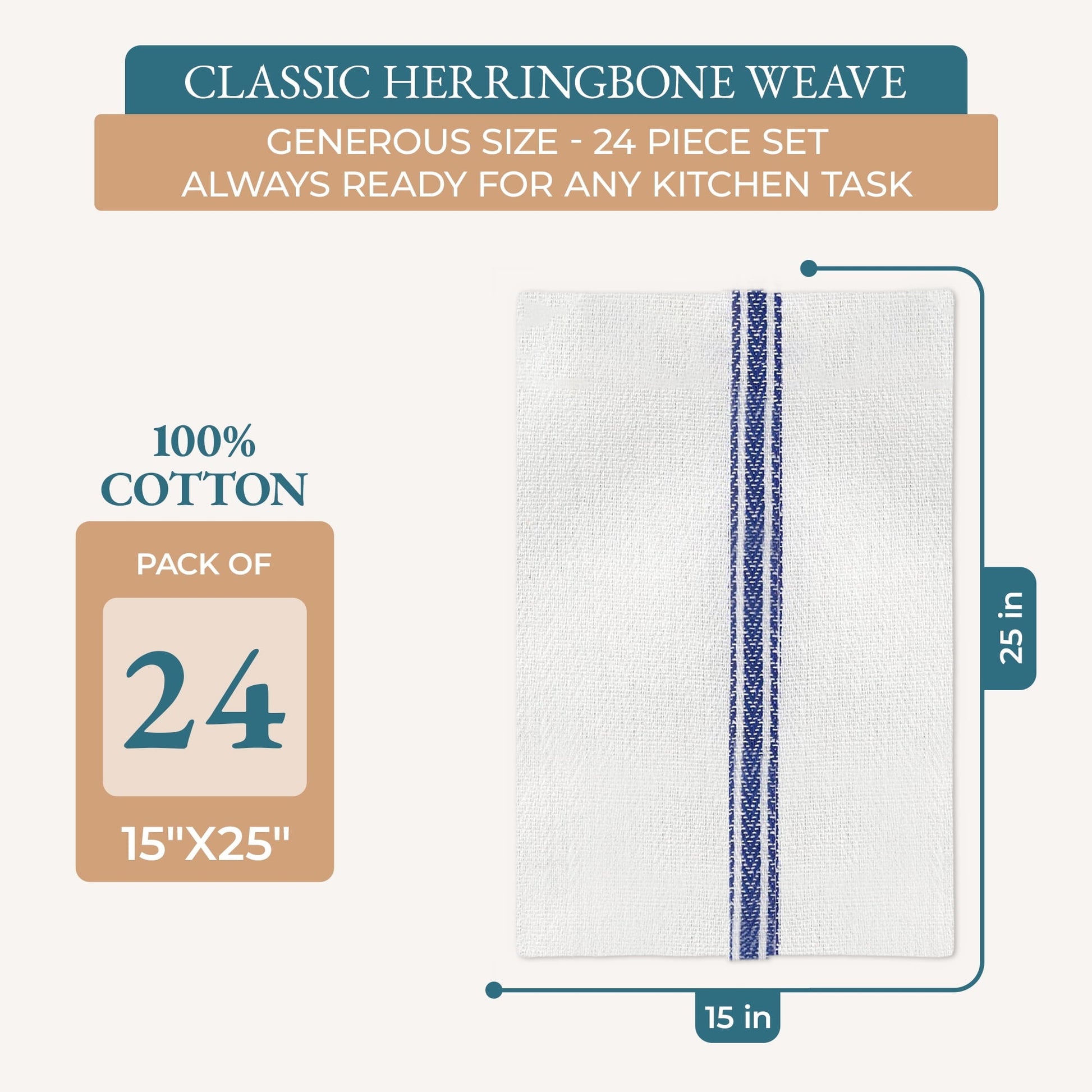 Herringbone Kitchen Towel Set