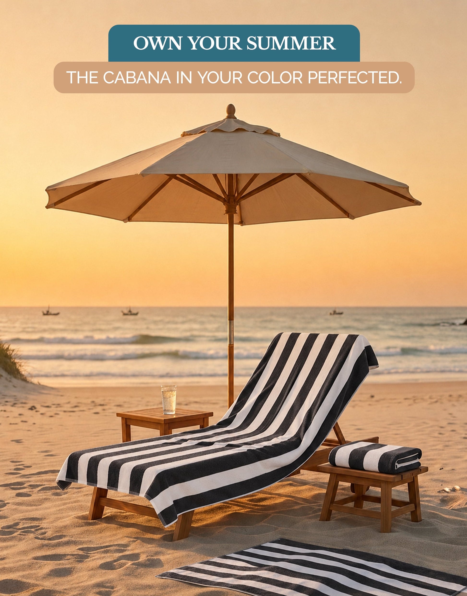 4-Piece Cabana Beach Towel Set