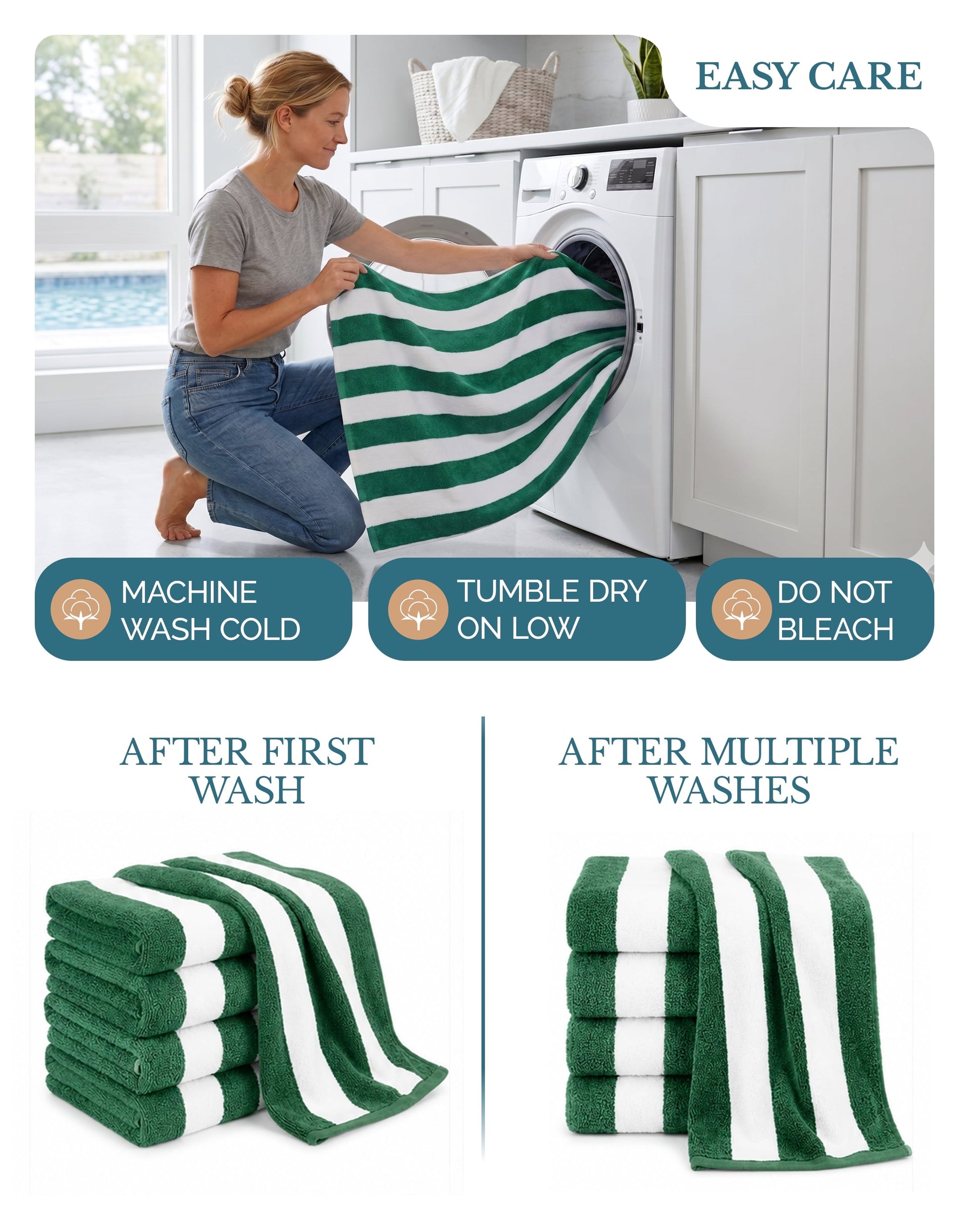 4-Piece Cabana Beach Towel Set