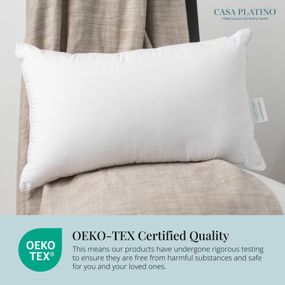 Down-Alternative Throw Pillow Inserts cp-gallery: size=12 x 20 (2 Piece Set)