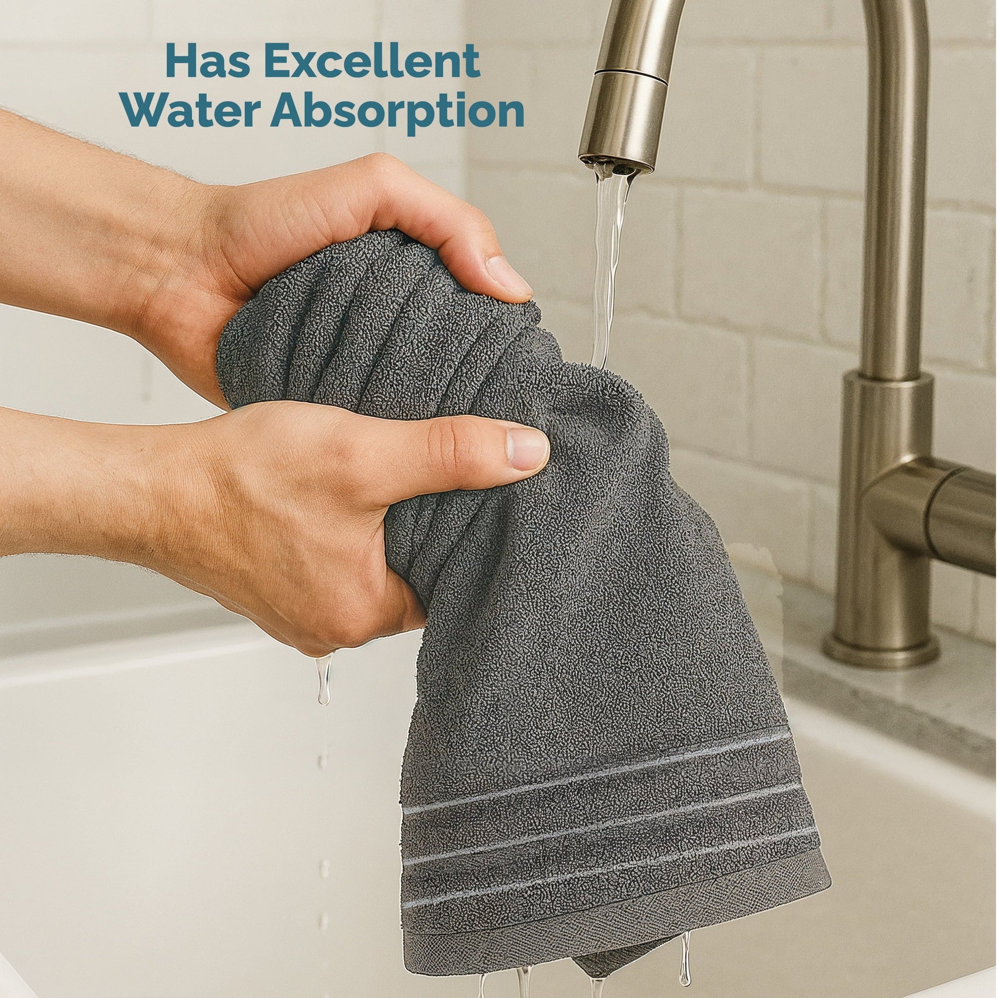 6-Piece Cotton Hand Towels Set