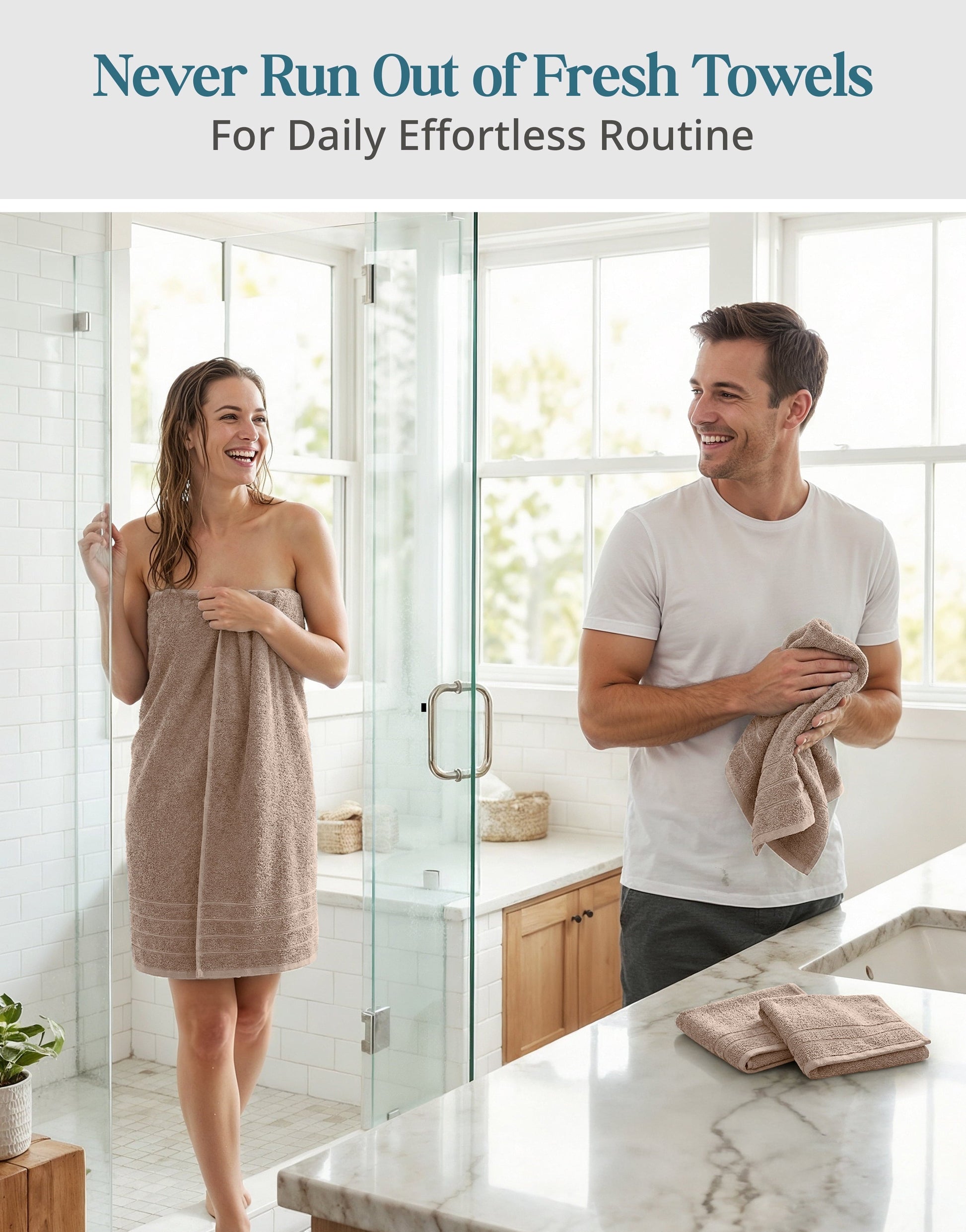 8-Piece Cotton Bath Towel Set
