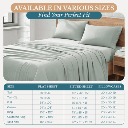 Washed Microfiber Sheet Set cp-gallery: color=Mineral