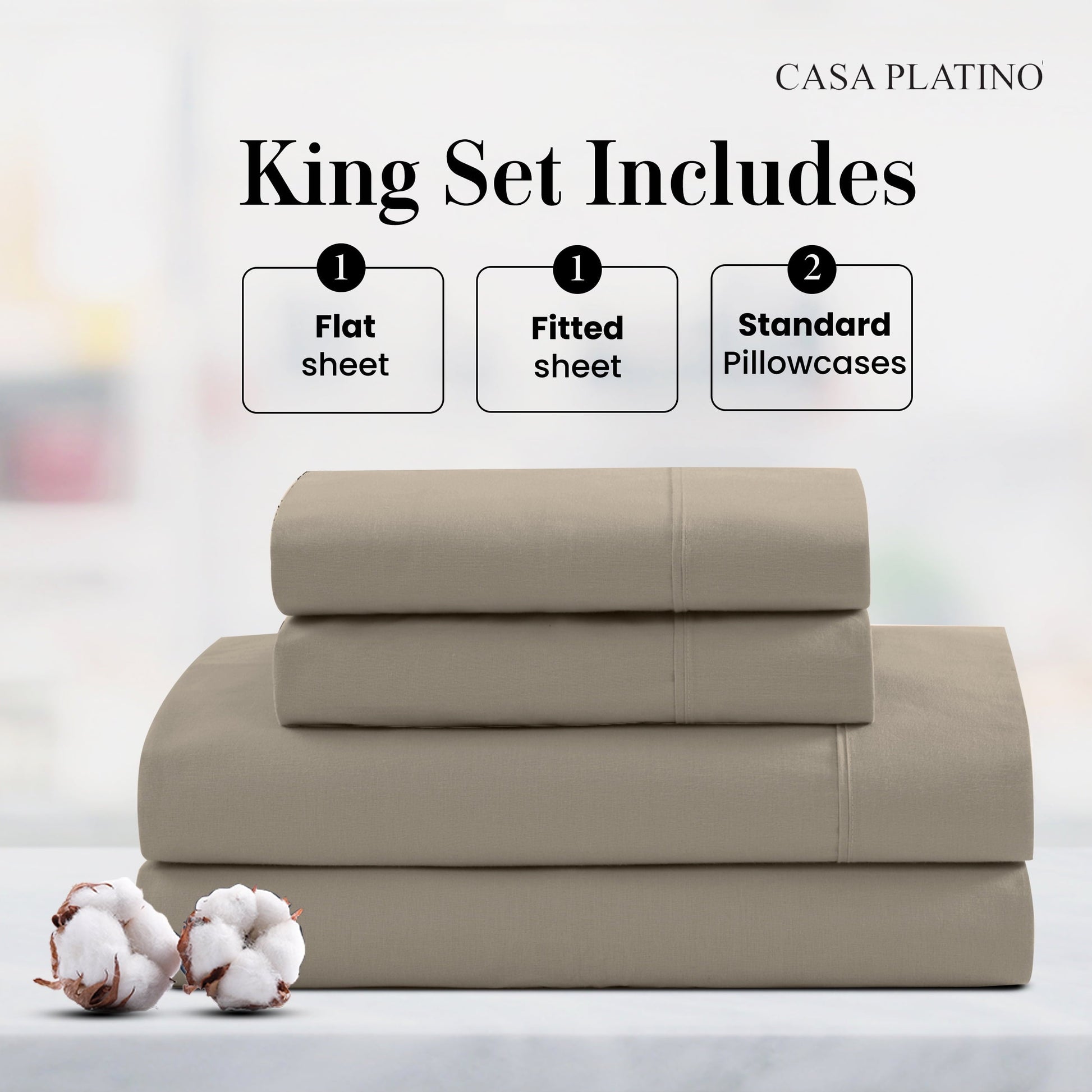 Percale Cotton Sheet Set
